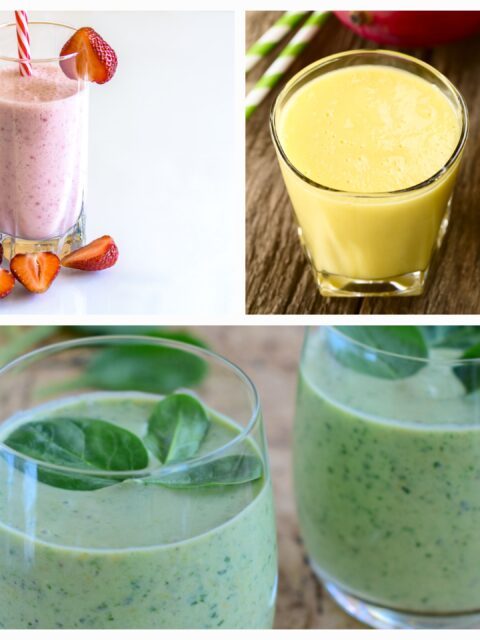 Spalvoti kefyro kokteiliai