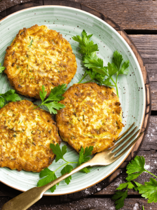 cukinijos blyneliai su mesa