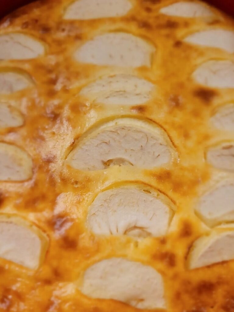 Varškės apkepas su obuoliais